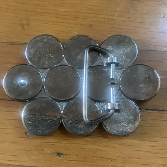 Flower crystal belt buckle